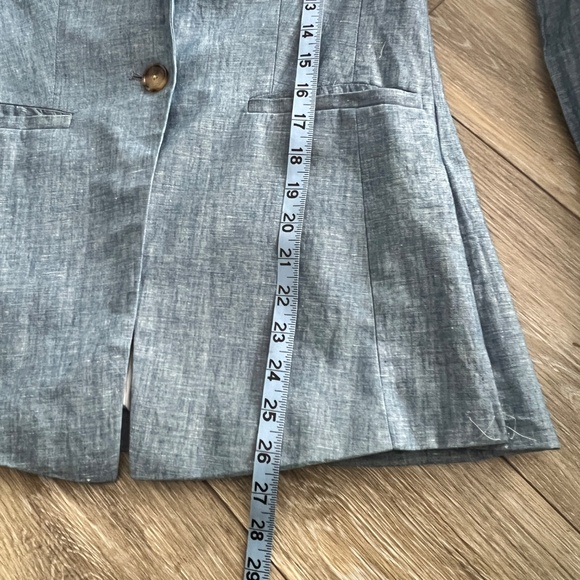 LOFT Linen Blend Blazer - Picture 3 of 7